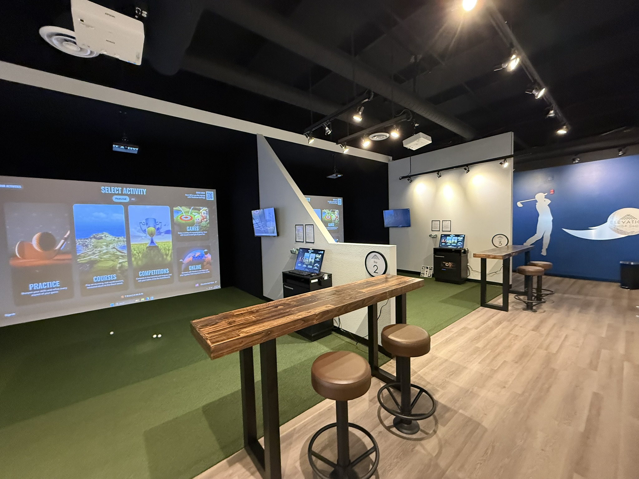 Friends playing golf